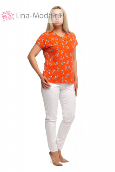 Блуза "Олси" 1707012S ОЛСИ (Оранжевый)