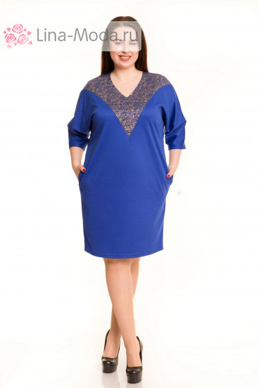 Платье 686 Luxury Plus (Синий)